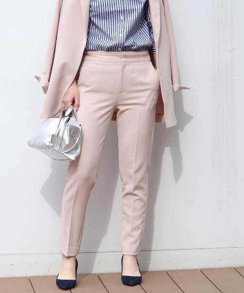 NARACAMICIE(ナラカミーチェ)の「【セットアップスーツ対応】テーパードパンツ(その他パンツ・レディース・ブルー/ネイビー/ピンク・LARGE/SMALL/MEDIUM)」の1枚目の写真