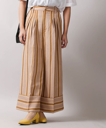 WEGO | WEGO/リネン折り返しタックワイドパンツ(その他パンツ)