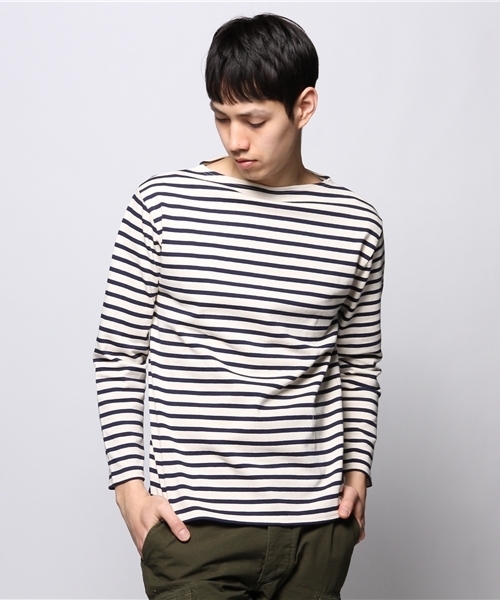 JOURNAL STANDARD(ジャーナルスタンダード)の「SAINT JAMES / セントジェームス: OUESSANT(Tシャツ/カットソー・メンズ・アイボリー/グリーン/ネイビー/レッド/ブラック・4/3)」の2枚目の写真