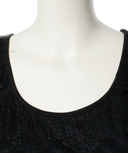 BEAMS LIGHTS Women's（ビームスライツ ウィメンズ）の「BEAMS LIGHTS / レースリバーシブル タンクトップ（タンクトップ・レディース・ホワイト/ネイビー/ブラック・36/38）」の6枚目の写真