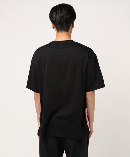 VIBGYOR(ヴィブジョー)の「VIBGYOR Select/ ベロア切替TシャツA(Tシャツ/カットソー・メンズ・ホワイト/ブラック・MEDIUM/LARGE/X-LARGE)」の4枚目の写真