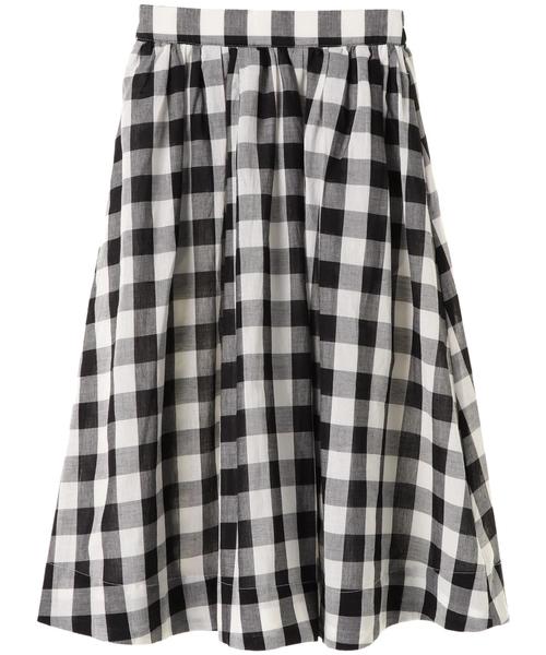 AMERICAN HOLIC（アメリカンホリック）の「・綿麻ギャザーフレアスカート＊（スカート・レディース・ベージュ/ネイビー/カーキ/その他5/ストライプ/チェック・FREE）」の11枚目の写真