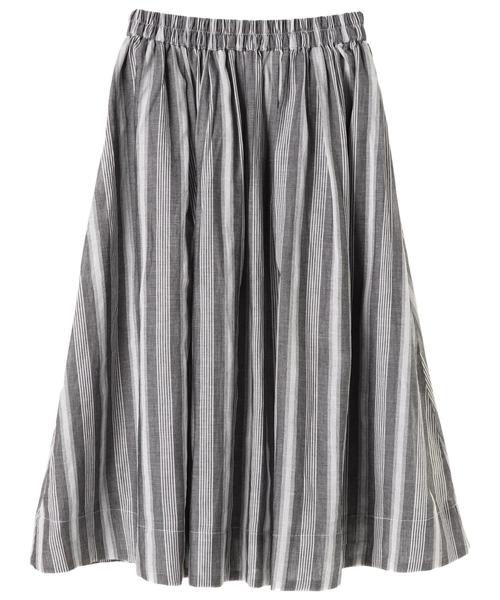 AMERICAN HOLIC（アメリカンホリック）の「・綿麻ギャザーフレアスカート＊（スカート・レディース・ベージュ/ネイビー/カーキ/その他5/ストライプ/チェック・FREE）」の19枚目の写真