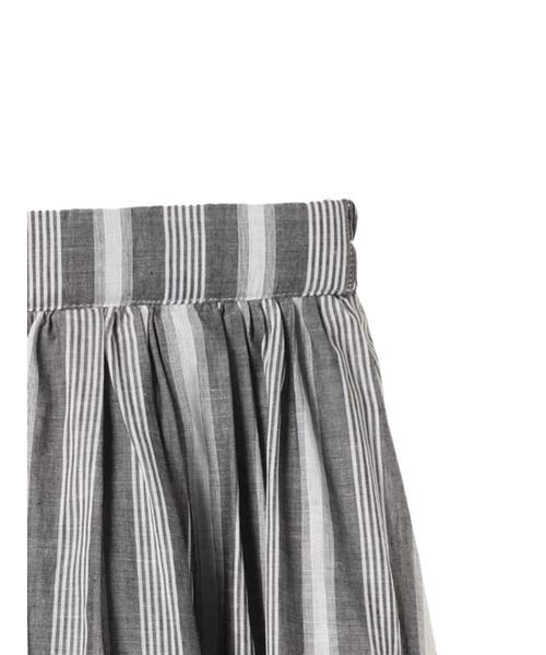 AMERICAN HOLIC（アメリカンホリック）の「・綿麻ギャザーフレアスカート＊（スカート・レディース・ベージュ/ネイビー/カーキ/その他5/ストライプ/チェック・FREE）」の22枚目の写真