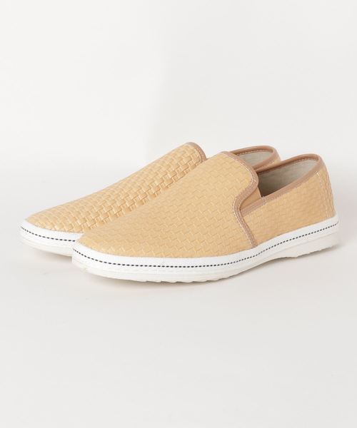 Dedes（デデス）の「Dedes / レザー編み込み風型押しスリッポン(5241)（スリッポン・メンズ・ホワイト/ブラック/ワイン/キャメル/ブラウン/ダークブラウン・44/40/41/42/43）」の9枚目の写真