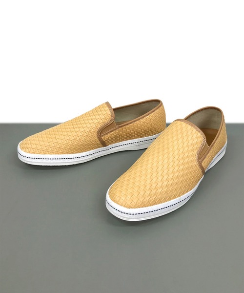 Dedes（デデス）の「Dedes / レザー編み込み風型押しスリッポン(5241)（スリッポン・メンズ・ホワイト/ブラック/ワイン/キャメル/ブラウン/ダークブラウン・44/40/41/42/43）」の15枚目の写真