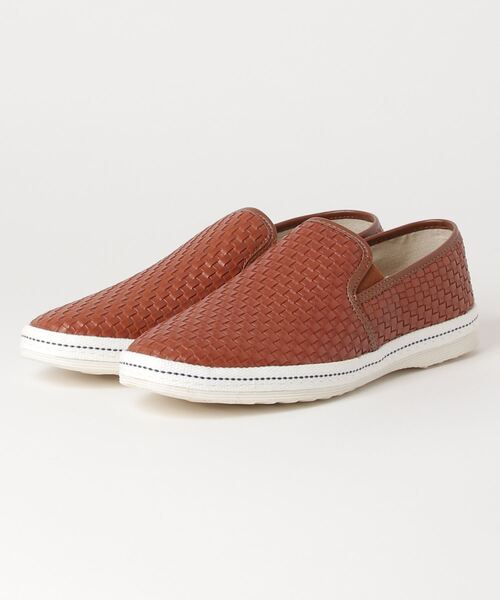 Dedes（デデス）の「Dedes / レザー編み込み風型押しスリッポン(5241)（スリッポン・メンズ・ホワイト/ブラック/ワイン/キャメル/ブラウン/ダークブラウン・44/40/41/42/43）」の18枚目の写真