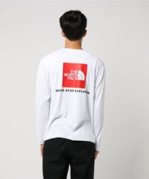 THE NORTH FACE | TheNorthFace (ノースフェイス）L/S Squqre Logo Tee ロングスリーブスクエアロゴティー(Tシャツ/カットソー)