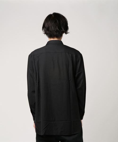 NOT CONVENTIONAL（ノットコンベンショナル）の「NOTCONVENTIONAL/wide shirt（シャツ/ブラウス・メンズ・ブラック・FREE）」の3枚目の写真