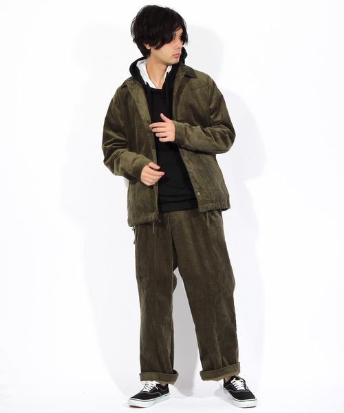 ８(eight)（エイト）の「コーデュロイ コーチジャケット ブルゾン（ブルゾン・メンズ・ブラック/ベージュ/ブラウン・MEDIUM/LARGE/X-LARGE）」の6枚目の写真