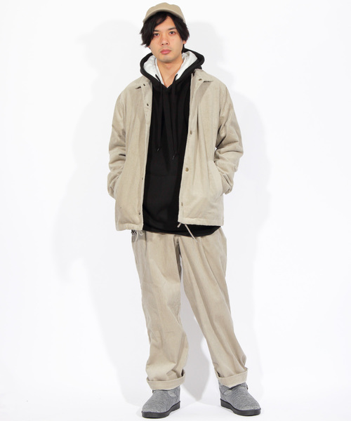 ８(eight)（エイト）の「コーデュロイ コーチジャケット ブルゾン（ブルゾン・メンズ・ブラック/ベージュ/ブラウン・MEDIUM/LARGE/X-LARGE）」の9枚目の写真