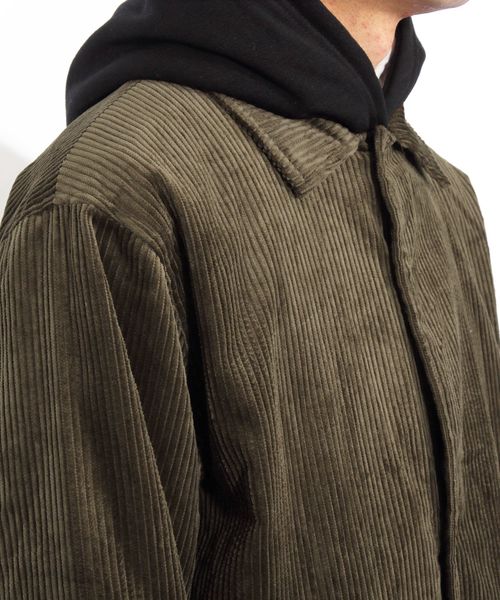 ８(eight)（エイト）の「コーデュロイ コーチジャケット ブルゾン（ブルゾン・メンズ・ブラック/ベージュ/ブラウン・MEDIUM/LARGE/X-LARGE）」の12枚目の写真