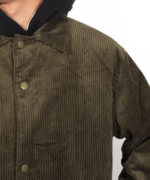 ８(eight)（エイト）の「コーデュロイ コーチジャケット ブルゾン（ブルゾン・メンズ・ブラック/ベージュ/ブラウン・MEDIUM/LARGE/X-LARGE）」の13枚目の写真