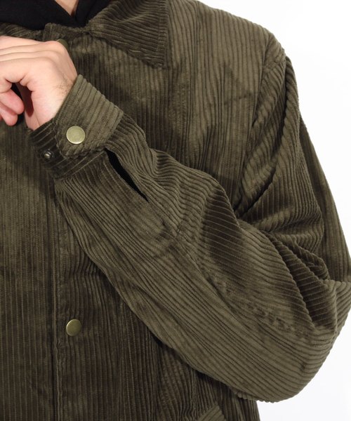 ８(eight)（エイト）の「コーデュロイ コーチジャケット ブルゾン（ブルゾン・メンズ・ブラック/ベージュ/ブラウン・MEDIUM/LARGE/X-LARGE）」の16枚目の写真