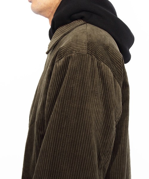 ８(eight)（エイト）の「コーデュロイ コーチジャケット ブルゾン（ブルゾン・メンズ・ブラック/ベージュ/ブラウン・MEDIUM/LARGE/X-LARGE）」の18枚目の写真