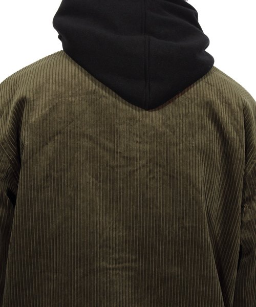 ８(eight)（エイト）の「コーデュロイ コーチジャケット ブルゾン（ブルゾン・メンズ・ブラック/ベージュ/ブラウン・MEDIUM/LARGE/X-LARGE）」の20枚目の写真