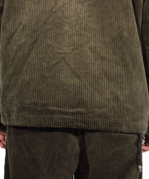 ８(eight)（エイト）の「コーデュロイ コーチジャケット ブルゾン（ブルゾン・メンズ・ブラック/ベージュ/ブラウン・MEDIUM/LARGE/X-LARGE）」の21枚目の写真