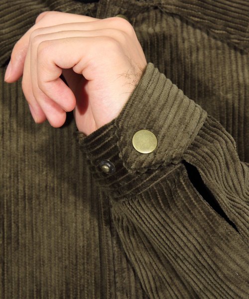 ８(eight)（エイト）の「コーデュロイ コーチジャケット ブルゾン（ブルゾン・メンズ・ブラック/ベージュ/ブラウン・MEDIUM/LARGE/X-LARGE）」の22枚目の写真