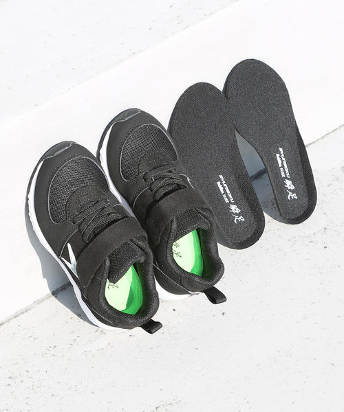 coen(コーエン)の「【coen キッズ】2019SS コーエン別注瞬足(シュンソク)Hi-STANDARD/ハイスタンダード/ダブルインソール(スニーカー)」|ブラック