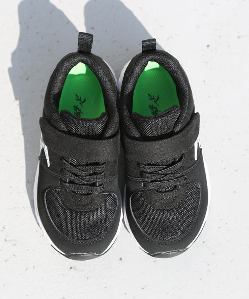 coen（コーエン）の「【coen キッズ/ジュニア】2019SS コーエン別注瞬足（シュンソク）Hi-STANDARD/ハイスタンダード/ダブルインソール（スニーカー・キッズ・ベージュ/ブラック/ロイヤルブルー・18cm/19cm/21cm/22cm/23cm/20cm）」の4枚目の写真