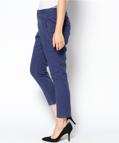 NANO universe（ナノユニバース）の「FF/3Dサルエルテーパードチノパンツ（チノパンツ・レディース・オフホワイト/ブルー/ブラック・36/38）」の4枚目の写真