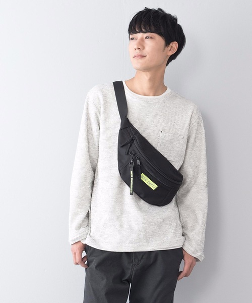 BEN DAVIS（ベンデイビス）の「【BEN DAVIS/ベンデイビス】普段遣い抜群なヘビロテデザイン ワンポイントブランドロゴ入り ユニセックスデザイン ブランドネームリボン付き ウエストバッグ（ボディバッグ/ウエストポーチ・レディース・ブラック/レッド/ピンク/スミクロ/ライトピンク/ネイビー/パープル/イエロー/ライトパープル/グリーン/レッド系その他・FREE）」の20枚目の写真