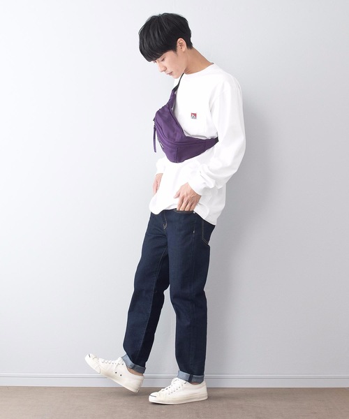 BEN DAVIS（ベンデイビス）の「【BEN DAVIS/ベンデイビス】普段遣い抜群なヘビロテデザイン ワンポイントブランドロゴ入り ユニセックスデザイン ブランドネームリボン付き ウエストバッグ（ボディバッグ/ウエストポーチ・レディース・ブラック/レッド/ピンク/スミクロ/ライトピンク/ネイビー/パープル/イエロー/ライトパープル/グリーン/レッド系その他・FREE）」の17枚目の写真