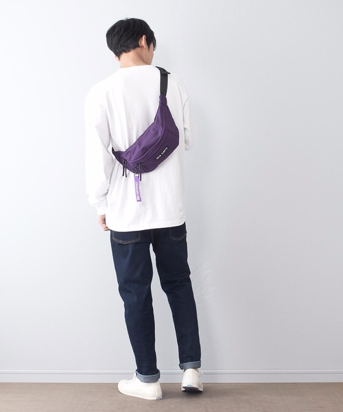 BEN DAVIS（ベンデイビス）の「【BEN DAVIS/ベンデイビス】普段遣い抜群なヘビロテデザイン ワンポイントブランドロゴ入り ユニセックスデザイン ブランドネームリボン付き ウエストバッグ（ボディバッグ/ウエストポーチ・レディース・ブラック/レッド/ピンク/スミクロ/ライトピンク/ネイビー/パープル/イエロー/ライトパープル/グリーン/レッド系その他・FREE）」の16枚目の写真