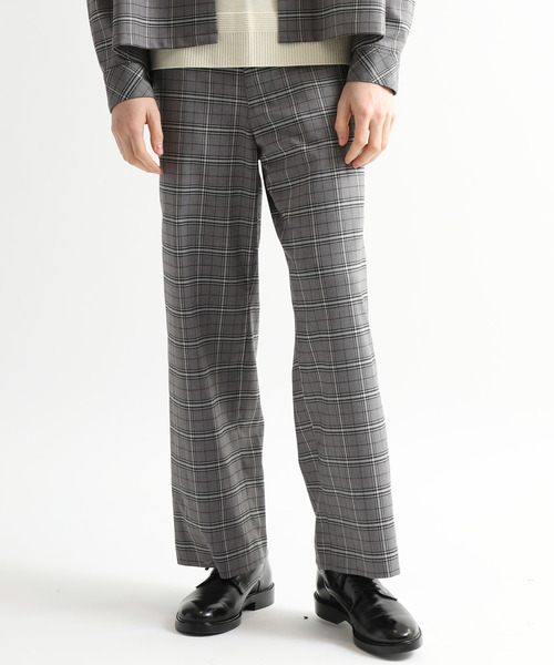 KIIT（キート）の「【KIIT】別注チェックイージーワイドパンツ（その他パンツ・メンズ・ホワイト/グレー・1/2）」の11枚目の写真