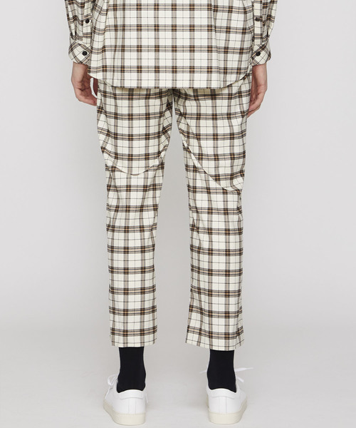 KIIT（キート）の「【KIIT】別注チェックイージーワイドパンツ（その他パンツ・メンズ・ホワイト/グレー・1/2）」の16枚目の写真