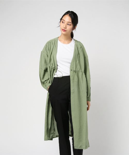 STYLEBLOCK（スタイルブロック）の「ガーゼファイユドロストガウンコート（その他アウター・レディース・ブラック/カーキ/オレンジ・M）」の3枚目の写真