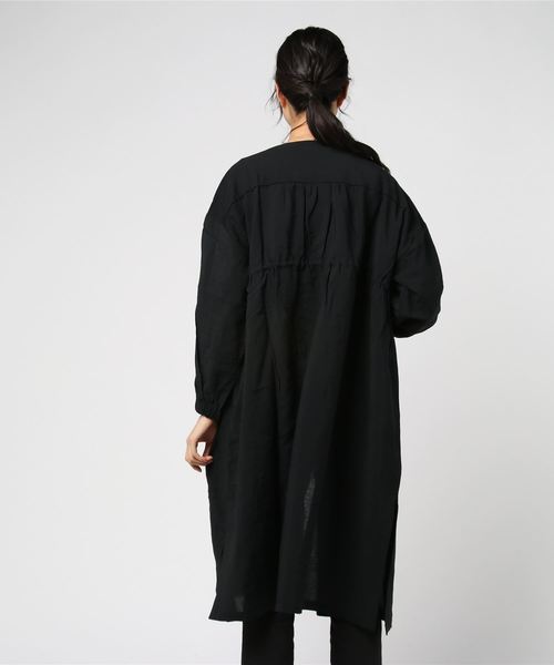 STYLEBLOCK（スタイルブロック）の「ガーゼファイユドロストガウンコート（その他アウター・レディース・ブラック/カーキ/オレンジ・M）」の5枚目の写真