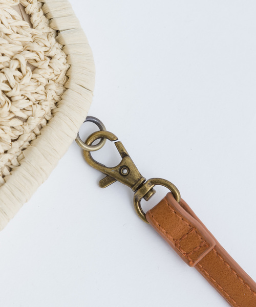 MERLOT（メルロー）の「ペーパー編みがま口ショルダーバッグ043-7601（ショルダーバッグ・レディース・ブラック/ベージュ/アイボリー・FREE）」の11枚目の写真