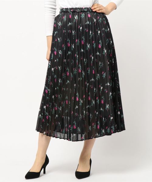 AMERICAN HOLIC(アメリカンホリック)の「フレアプリーツスカート(スカート・レディース・グレー/サックスブルー/グリーン/その他5/ドット/ネイビー/チェック/その他10・L/M)」の6枚目の写真