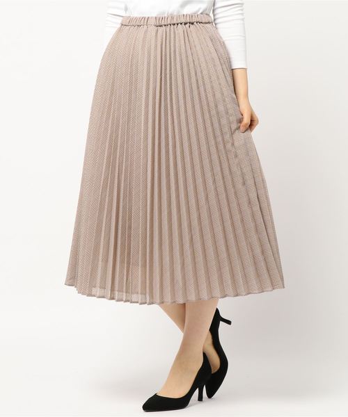 AMERICAN HOLIC(アメリカンホリック)の「フレアプリーツスカート(スカート・レディース・グレー/サックスブルー/グリーン/その他5/ドット/ネイビー/チェック/その他10・L/M)」の8枚目の写真