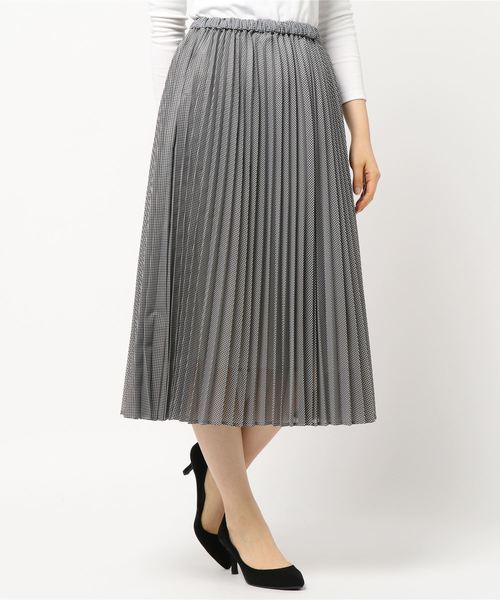 AMERICAN HOLIC(アメリカンホリック)の「フレアプリーツスカート(スカート・レディース・グレー/サックスブルー/グリーン/その他5/ドット/ネイビー/チェック/その他10・L/M)」の11枚目の写真