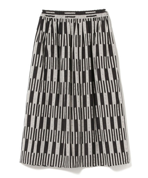 オカモト商店 / 久留米絣 ギャザー ロングスカート ＜WOMEN