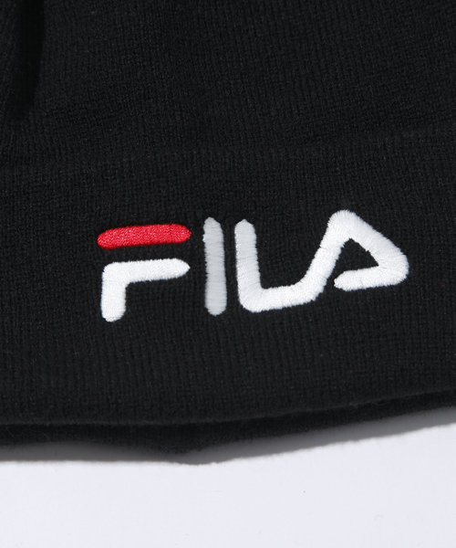 WEGO（ウィゴー）の「WEGO/FILAニットキャップ（ニットキャップ/ビーニー・メンズ・ホワイト/ブラック/ネイビー/レッド・FREE）」の6枚目の写真