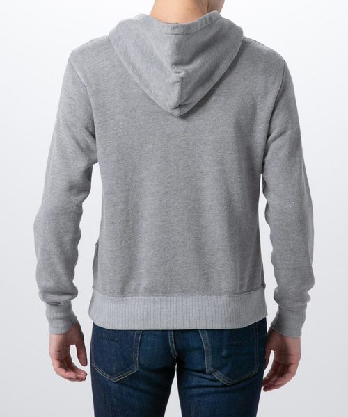 YANUK（ヤヌーク）の「YANUK MEN'S トライブレンド SWEAT HOODIE(スウェットフーディ)/57291028（パーカー・メンズ・グレー/チャコールグレー・S/M/L）」の10枚目の写真