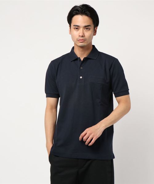 CRAFT STANDARD BOUTIQUE(クラフトスタンダードブティック)の「ポケット付鹿子カットポロシャツ●(ポロシャツ・メンズ・オフホワイト/カーキ/ネイビー/ブラック/ホワイト/ベージュ系その他/ダークネイビー/ホワイト系その他4/ブルー系その他2/グリーン/杢グレー/グレー系その他・LL/M/L)」の11枚目の写真