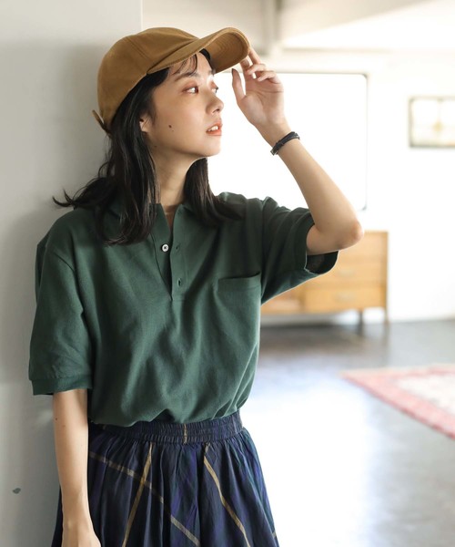 CRAFT STANDARD BOUTIQUE(クラフトスタンダードブティック)の「ポケット付鹿子カットポロシャツ●(ポロシャツ・メンズ・オフホワイト/カーキ/ネイビー/ブラック/ホワイト/ベージュ系その他/ダークネイビー/ホワイト系その他4/ブルー系その他2/グリーン/杢グレー/グレー系その他・LL/M/L)」の10枚目の写真