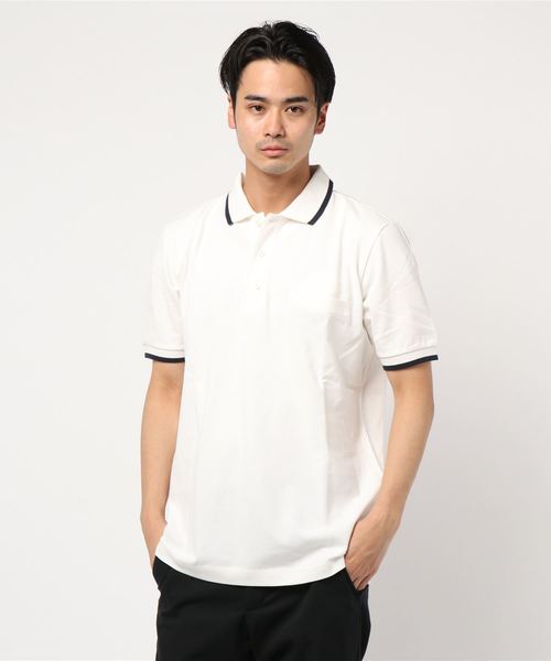 CRAFT STANDARD BOUTIQUE(クラフトスタンダードブティック)の「ポケット付鹿子カットポロシャツ●(ポロシャツ・メンズ・オフホワイト/カーキ/ネイビー/ブラック/ホワイト/ベージュ系その他/ダークネイビー/ホワイト系その他4/ブルー系その他2/グリーン/杢グレー/グレー系その他・LL/M/L)」の13枚目の写真