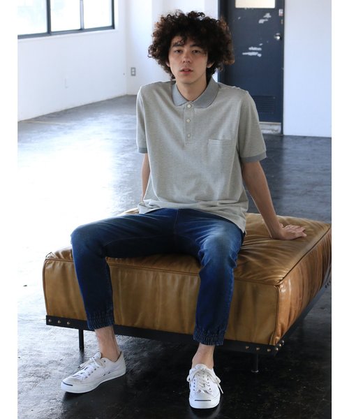 CRAFT STANDARD BOUTIQUE(クラフトスタンダードブティック)の「ポケット付鹿子カットポロシャツ●(ポロシャツ・メンズ・オフホワイト/カーキ/ネイビー/ブラック/ホワイト/ベージュ系その他/ダークネイビー/ホワイト系その他4/ブルー系その他2/グリーン/杢グレー/グレー系その他・LL/M/L)」の15枚目の写真