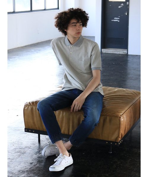 CRAFT STANDARD BOUTIQUE(クラフトスタンダードブティック)の「ポケット付鹿子カットポロシャツ●(ポロシャツ・メンズ・オフホワイト/カーキ/ネイビー/ブラック/ホワイト/ベージュ系その他/ダークネイビー/ホワイト系その他4/ブルー系その他2/グリーン/杢グレー/グレー系その他・LL/M/L)」の16枚目の写真