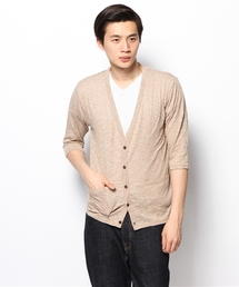 WEGO | WEGO/スラブ杢7分袖カーディガン(カーディガン/ボレロ)