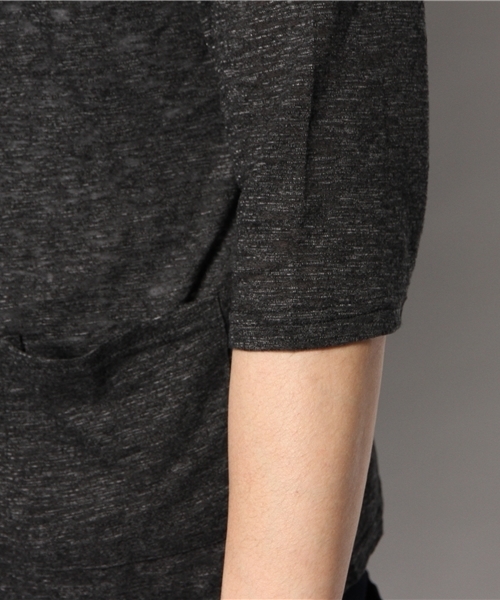 WEGO（ウィゴー）の「WEGO/スラブ杢7分袖カーディガン（カーディガン/ボレロ・メンズ・ブラック/ベージュ/ブルー/レッド・MEDIUM/LARGE）」の8枚目の写真