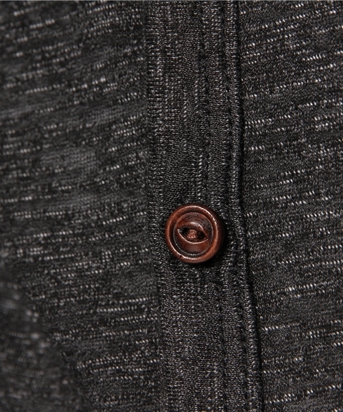 WEGO（ウィゴー）の「WEGO/スラブ杢7分袖カーディガン（カーディガン/ボレロ・メンズ・ブラック/ベージュ/ブルー/レッド・MEDIUM/LARGE）」の5枚目の写真