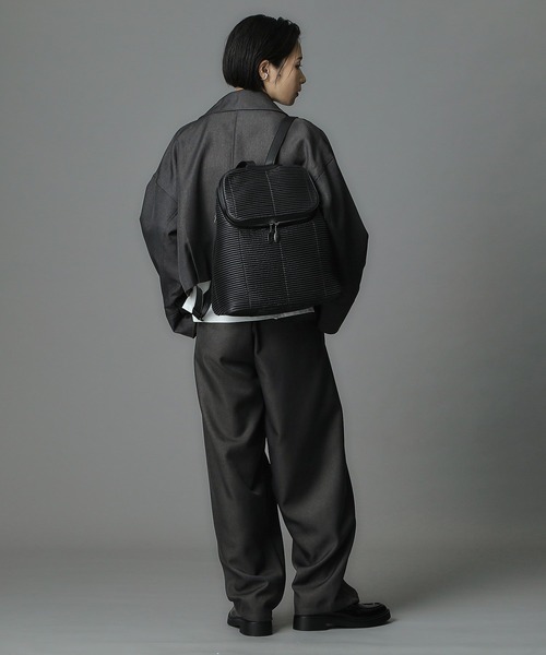 HIROKO HAYASHI（ヒロコハヤシ）の「MONTE（モンテ）リュック（バックパック/リュック・レディース・ブラック/ダークネイビー/モスグリーン系4/ダークブラウン/ブルー/モスグリーン/サックスブルー/グリーン系その他5・00）」の21枚目の写真