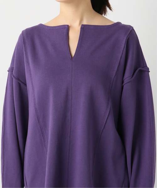 JOINT WORKS（ジョイントワークス）の「裏毛フロントスリットプルオーバー◆（スウェット・レディース・ブラック/カーキ/パープル・FREE）」の9枚目の写真