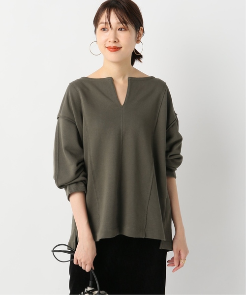 JOINT WORKS（ジョイントワークス）の「裏毛フロントスリットプルオーバー◆（スウェット・レディース・ブラック/カーキ/パープル・FREE）」の20枚目の写真